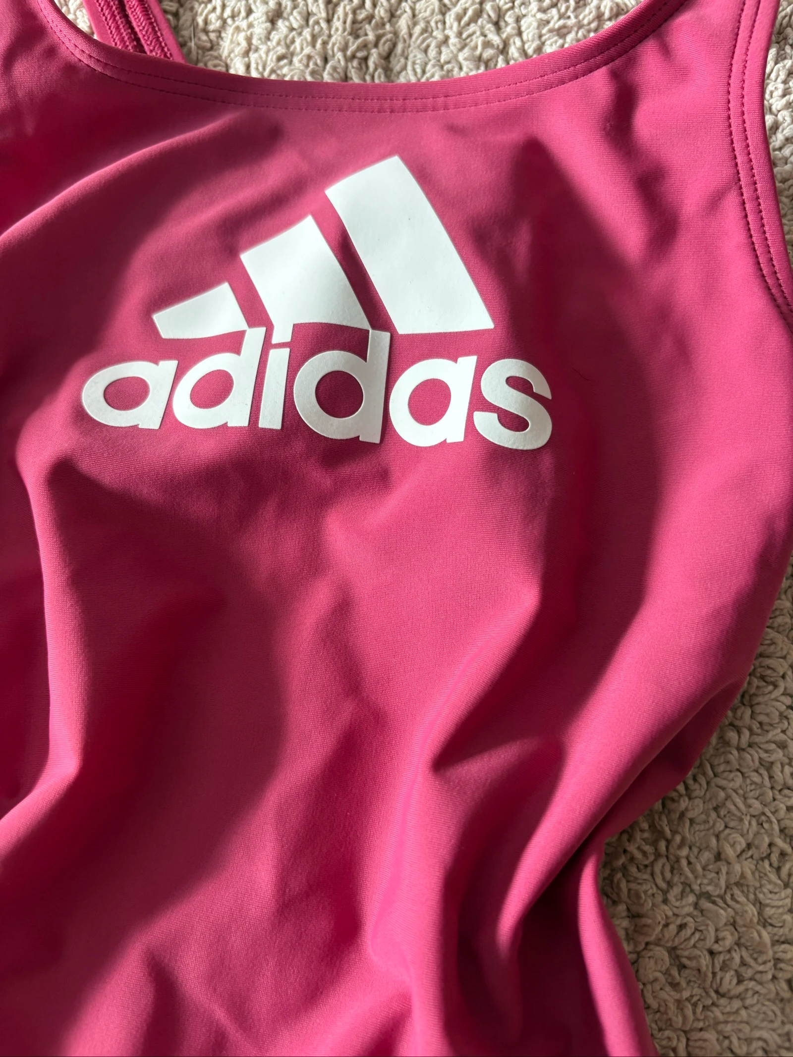Biquíni adidas para meninas 9-10 anos 140 cm rosa fúcsia natação novo – photo 3